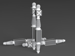 classic baluster yegane Modello 3D