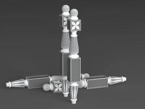 classic baluster yegane 3D Model
