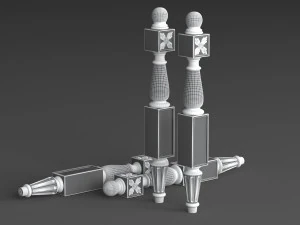 classic baluster yegane 3D Model