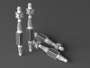 classic baluster yegane 3D Model