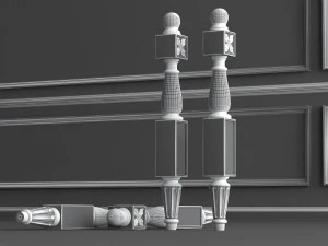 classic baluster yegane 3D Model
