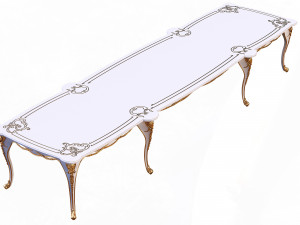 classic table for dining room table sarwood 3D Model