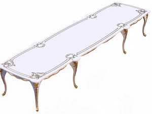 classic table for dining room table sarwood 3D Model
