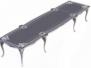 classic table for dining room table sarwood 3D Model