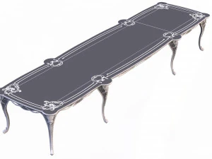 classic table for dining room table sarwood 3D Model