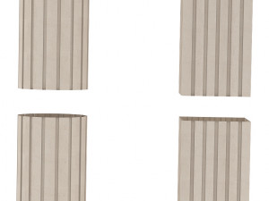column plaster molding decoration Modèle 3D