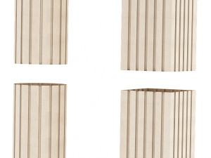 column plaster molding decoration Modèle 3D