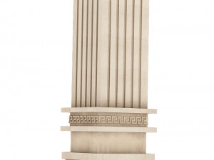 column plaster molding decoration Modèle 3D