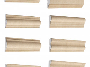 cornice plaster molding collection 01 Modello 3D