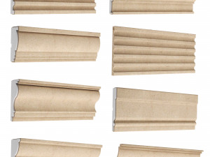 cornice plaster molding collection 01 Modello 3D