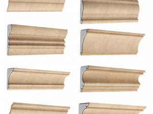 cornice plaster molding collection 01 3D Model