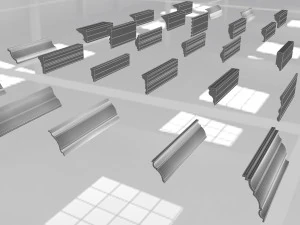 cornice plaster molding collection 01 3D Model
