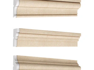 Коллекция карнизов из гипса 02 3D Модель