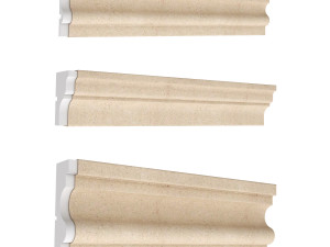 cornice plaster molding collection 02 3Dモデル
