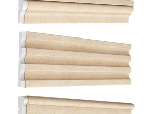 cornice plaster molding collection 02 3Dモデル