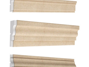 cornice plaster molding collection 02 3Dモデル