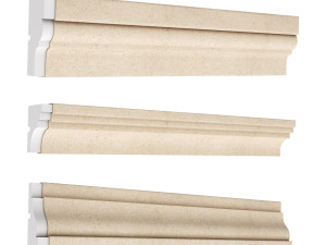cornice plaster molding collection 02 3Dモデル