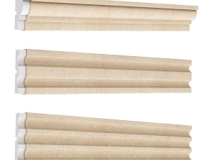 cornice plaster molding collection 02 3Dモデル