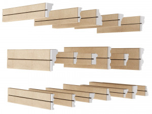 cornice plaster molding collection 02 3Dモデル