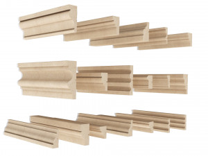 cornice plaster molding collection 02 3Dモデル