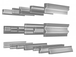 cornice plaster molding collection 02 3Dモデル