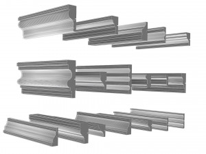 cornice plaster molding collection 02 3Dモデル