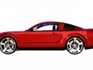 mustang shelby gt 500 3D Model