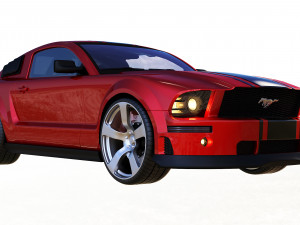 mustang shelby gt 500 Modello 3D