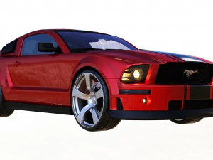 mustang shelby gt 500 3D Model