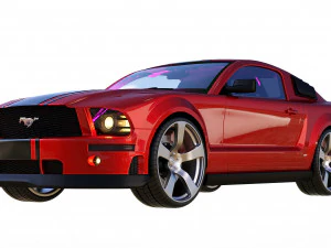 mustang shelby gt 500 3D Model