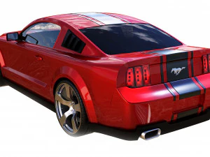 mustang shelby gt 500 3D Model