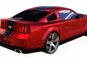 mustang shelby gt 500 3D Model
