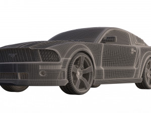 mustang shelby gt 500 Modello 3D