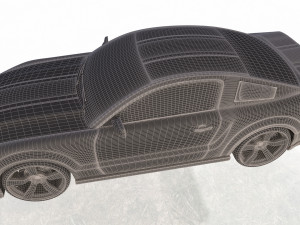 mustang shelby gt 500 Modello 3D