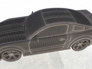 mustang shelby gt 500 3D Model