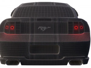 mustang shelby gt 500 3D Model