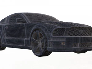 mustang shelby gt 500 3D Model
