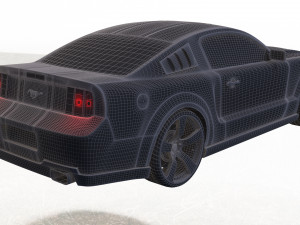 mustang shelby gt 500 Modello 3D