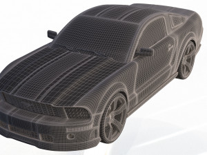 mustang shelby gt 500 Modello 3D