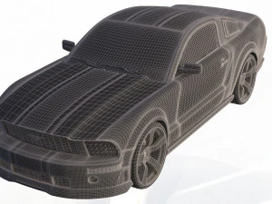 mustang shelby gt 500 3D Model
