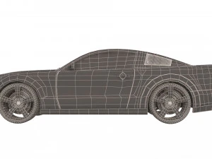 mustang shelby gt 500 3D Model