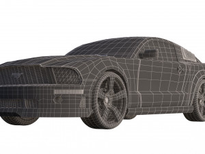 mustang shelby gt 500 Modello 3D