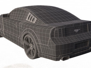 mustang shelby gt 500 Modello 3D