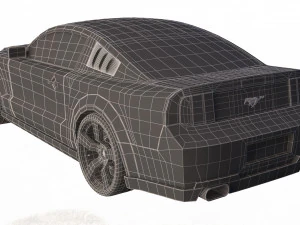 mustang shelby gt 500 3D Model