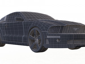 mustang shelby gt 500 Modello 3D