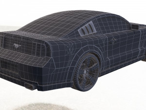 mustang shelby gt 500 Modello 3D