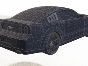 mustang shelby gt 500 3D Model