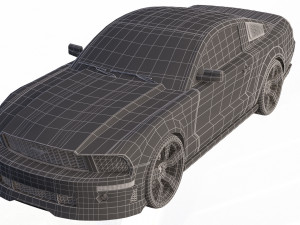 mustang shelby gt 500 Modello 3D