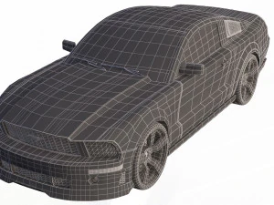 mustang shelby gt 500 3D Model