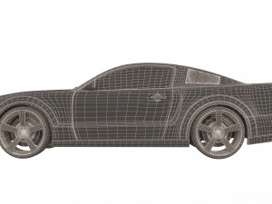mustang shelby gt 500 3D Model